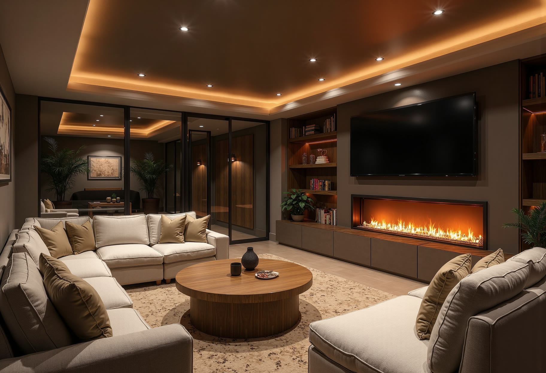 Finished basement